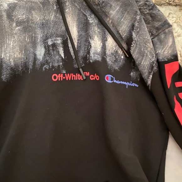 Offwhite X Champion Temperature Hoodie 